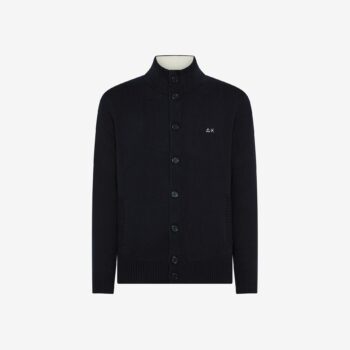 Cardigan lupo lana/cash blu SUN68