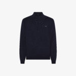 Lupetto zip lana/cotone blu SUN68