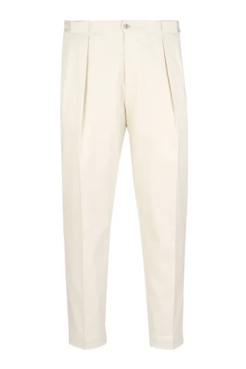Pantalone Portobello-S cotone panna BRIGLIA