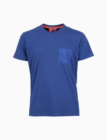 T-shirt m/c con tasca pois royal GALLO