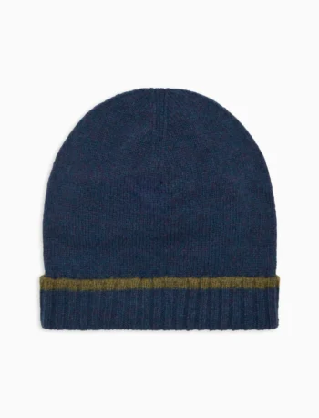 Cuffia con risvolto blu GALLO