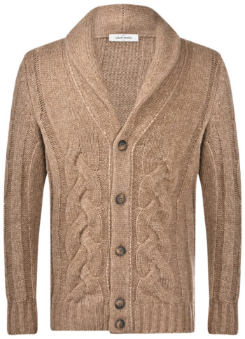 Cardigan Trecce beige GRANSASSO