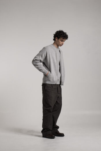 Bomber full zip piquet grigio FIESOLI