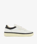 Sneakers PADS pelle bianco/nero GHOUD