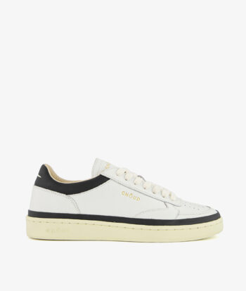 Sneakers PADS pelle bianco/nero GHOUD