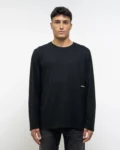 T-shirt m/l cotone nero DEPT 5