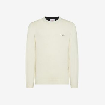 Girocollo lana/cashmere panna SUN68