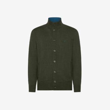 Cardigan lupo lana/cash verde SUN68