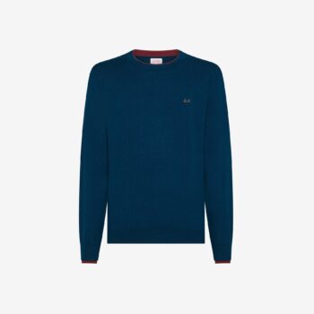 Girocollo profili lana/cotone royal SUN68
