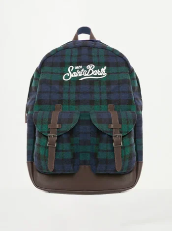 Zaino tartan CODY blu ST.BARTH