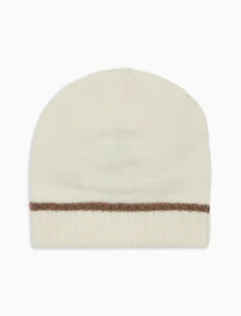 Cuffia con risvolto panna GALLO