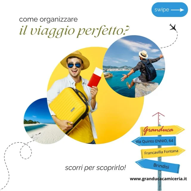 🧳 😎”Il viaggio perfetto inizia con il look giusto: 
Camicia su misura, abito leggero, pantaloni comodi, t-shirt e maglie in cotone, bermuda, costume da bagno e sneakers ideali per camminare. 
Tutto per l’uomo in movimento, solo da Granduca.”🏖️🌞

👉 Vieni a trovarci in Store - Via Quinto Ennio n.64 Francavilla Fontana 

👉 Shop on-line www.granducacamiceria.it 

📦 Spedizione in tutta Italia 

☎️ per info e contatti 

Whatsapp e messenger
Cel. +39 328 33 17 386 
Tel. 0831 81 19 48

#granducacamiceria #francavillafontana #puglia #salento #taranto #brindisi #lecce #ceglie #mesagne #oria #latiano #grottaglie #manduria 
#LookDaViaggio #AbbigliamentoUomo #CamiciaSuMisura #OutfitUomoEstate #BermudaUomo #CostumeDaBagno #SneakersComode #ModaUomo2025 #MensTravelStyle